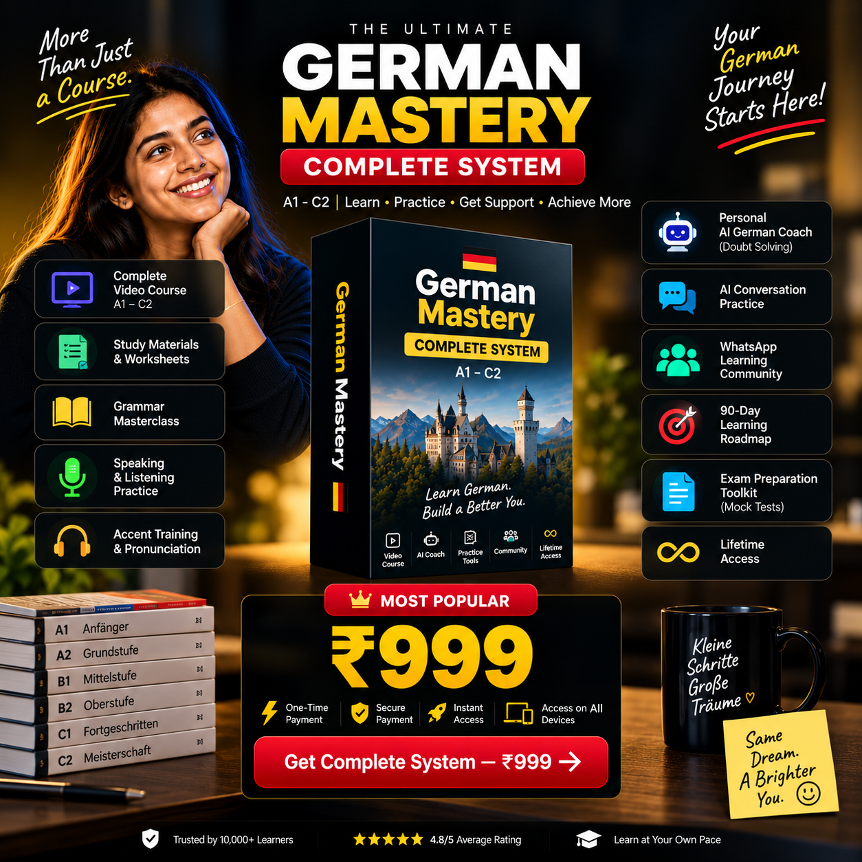German Mastery Complete System — what's inside the ₹999 plan